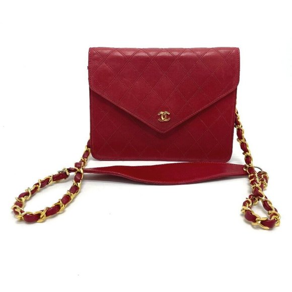 Authenticity Guarantee CHANEL Bicolole CC Mark Chain Shoulder Bag Lambskin - Picture 1 of 12